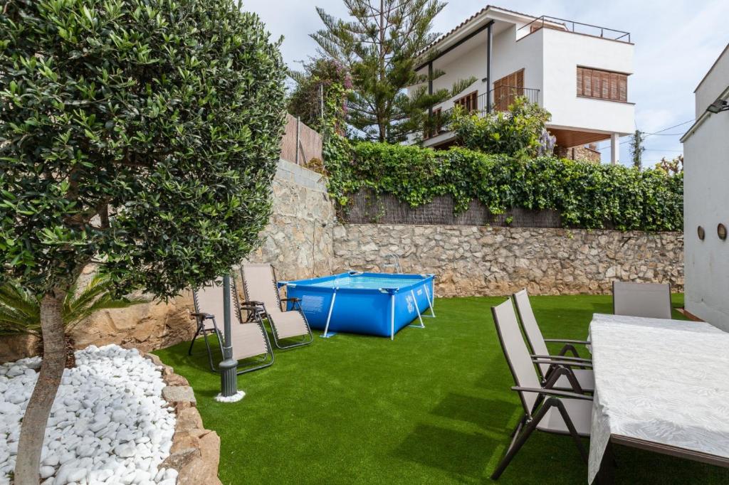 Zahrada ubytování Bruc Apartment Beach