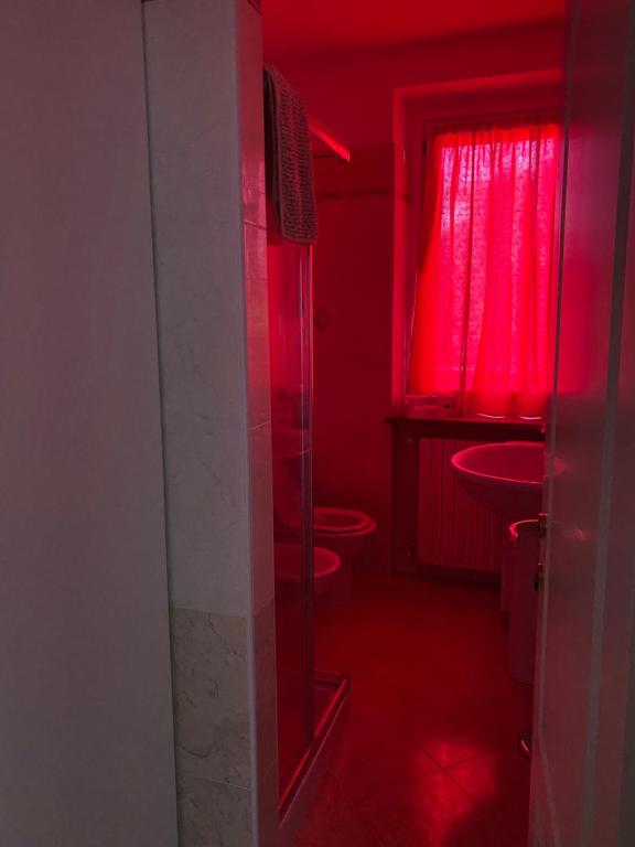 Koupelna v ubytování Appartamento confortevole