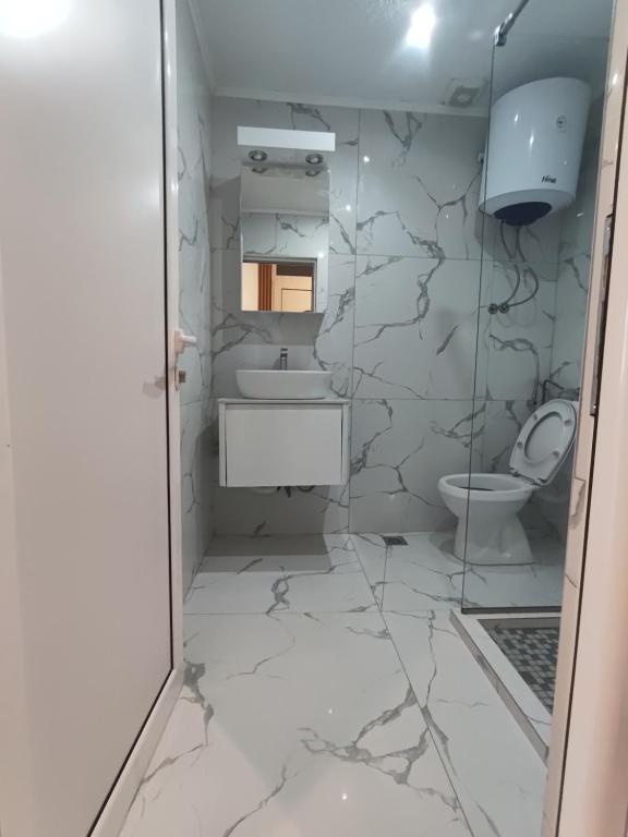 Koupelna v ubytování Becic Apartments