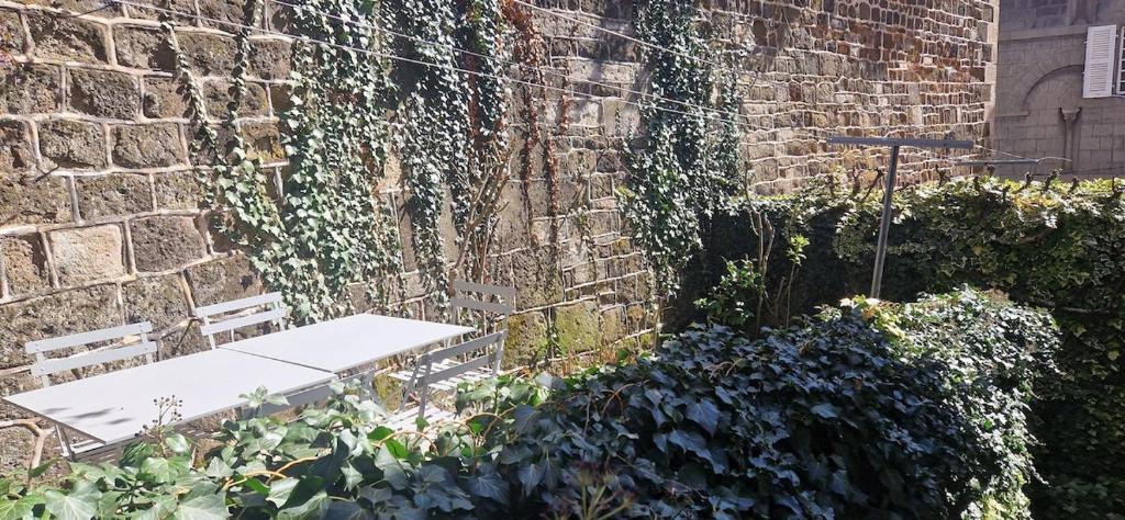 Vonkajšia záhrada v ubytovaní Appartement 120 m² duplex cœur historique au calme