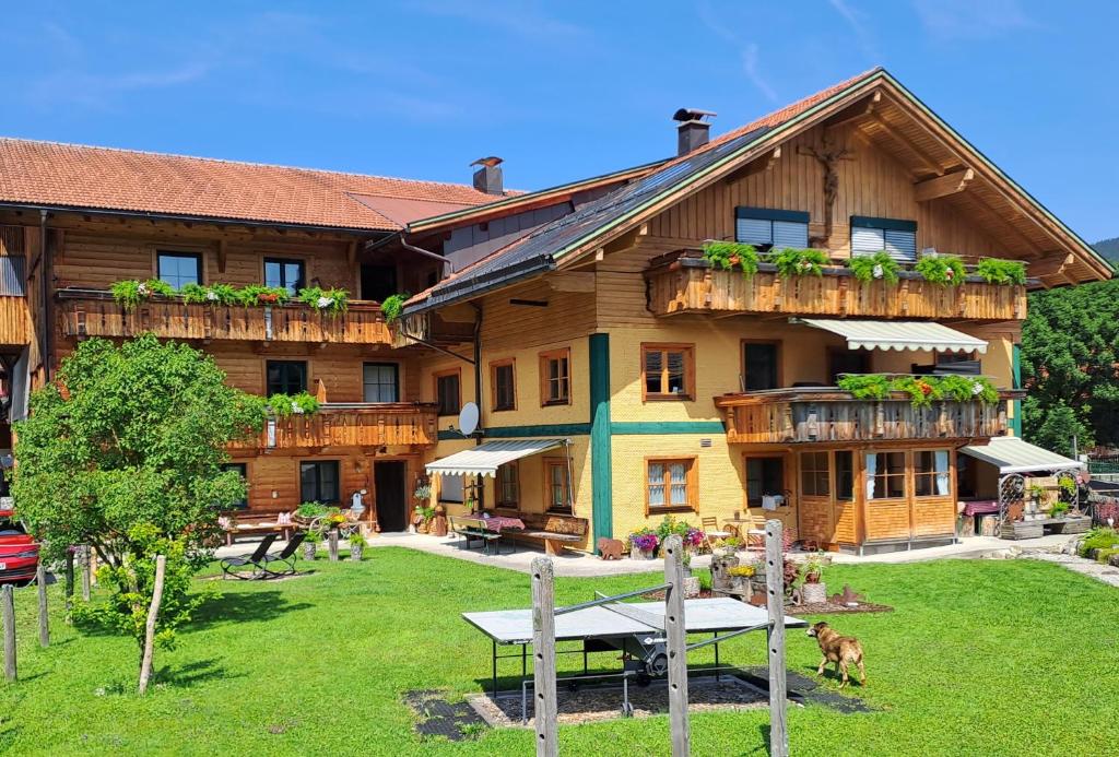 Zahrada ubytování Biobauernhof Vilshof