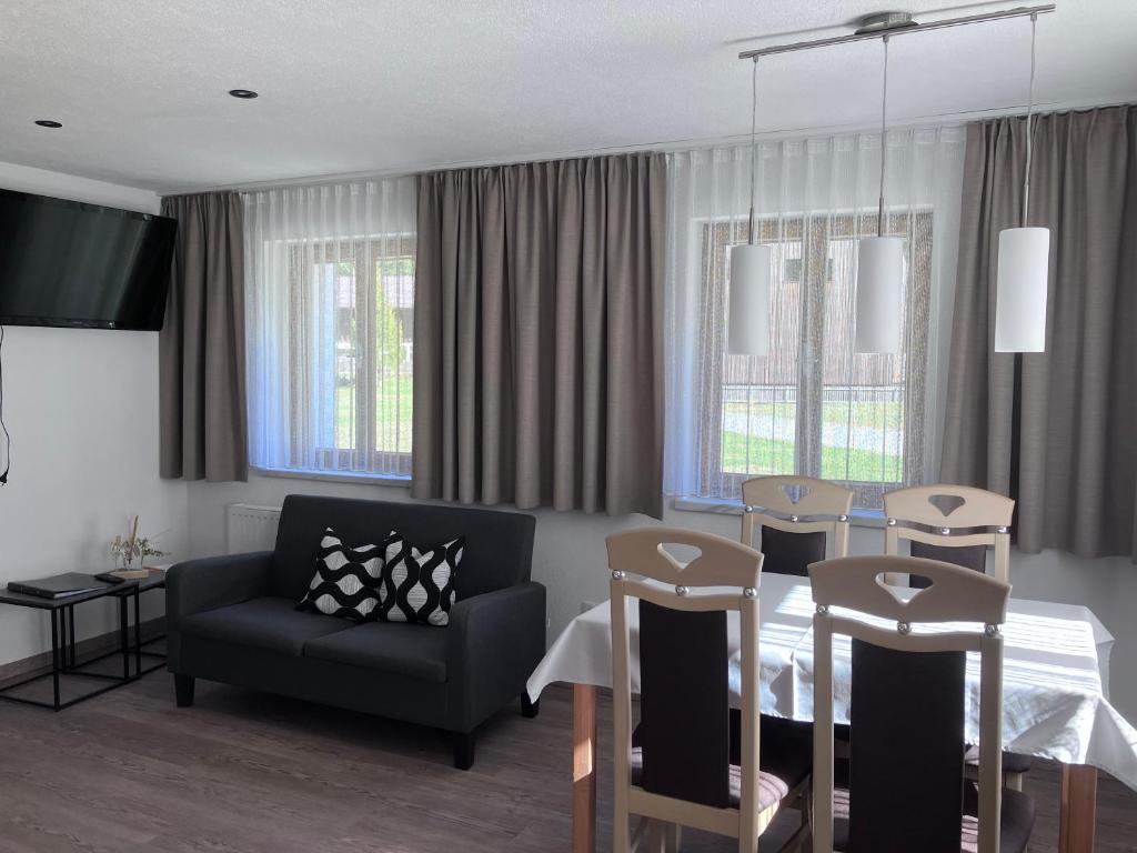 Posezení v ubytování Haus Plankensteiner