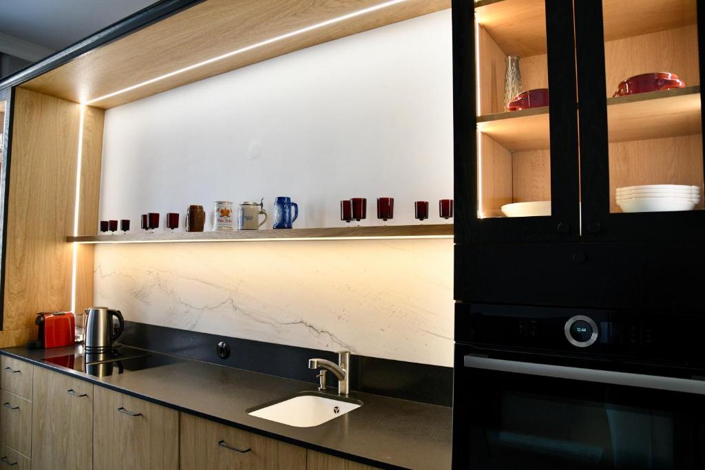 Kuchyňa alebo kuchynka v ubytovaní Apartament KonDor Shekspir