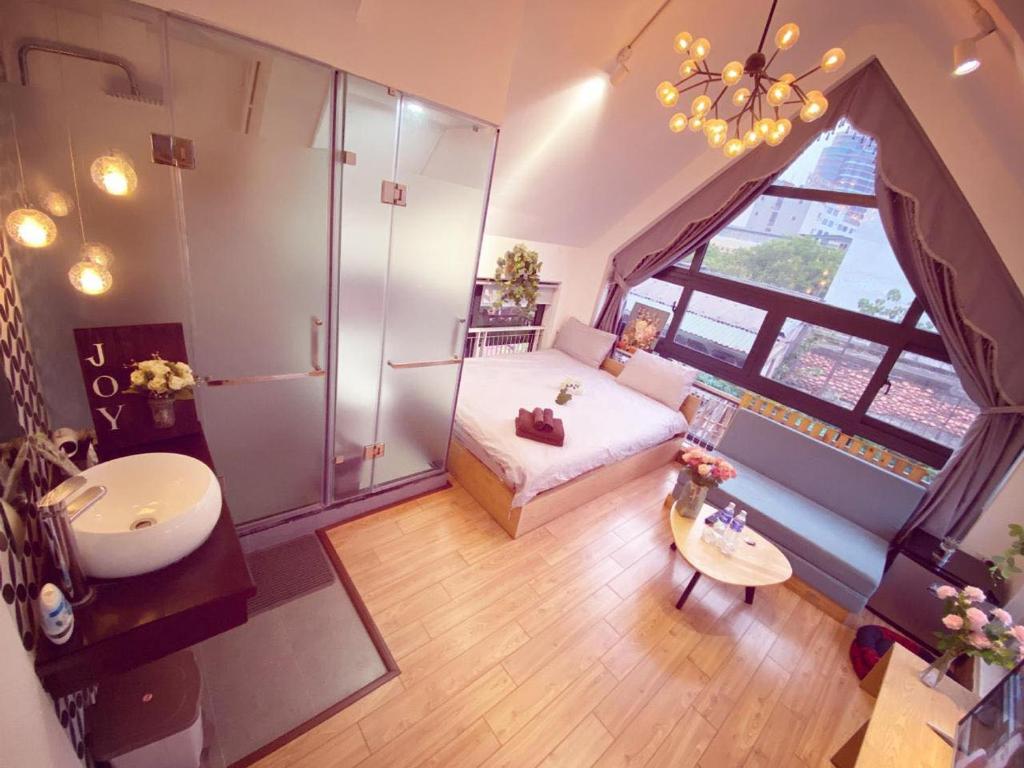 Voodi või voodid majutusasutuse ROOFTOP Sky View HH toas