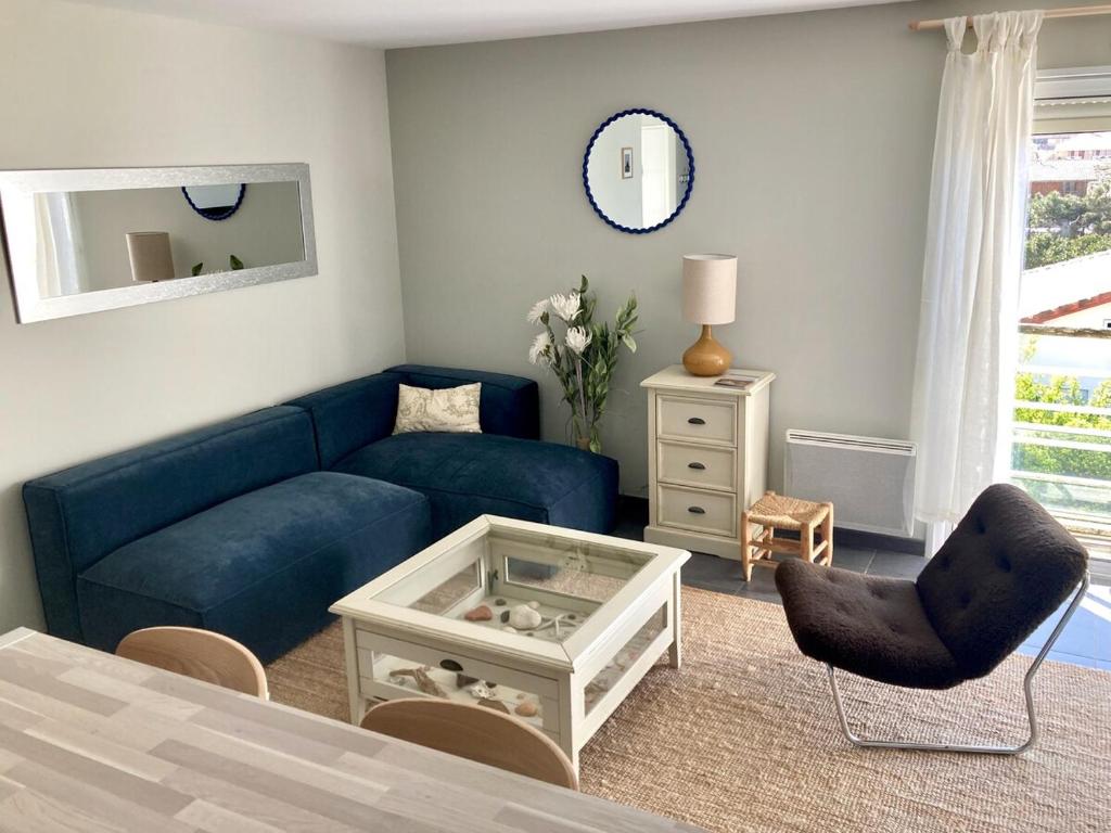 Posezení v ubytování Appart à 200m de la plage de Contis