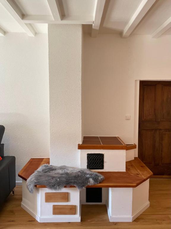 Posezení v ubytování Ferienhaus Schiefertraum