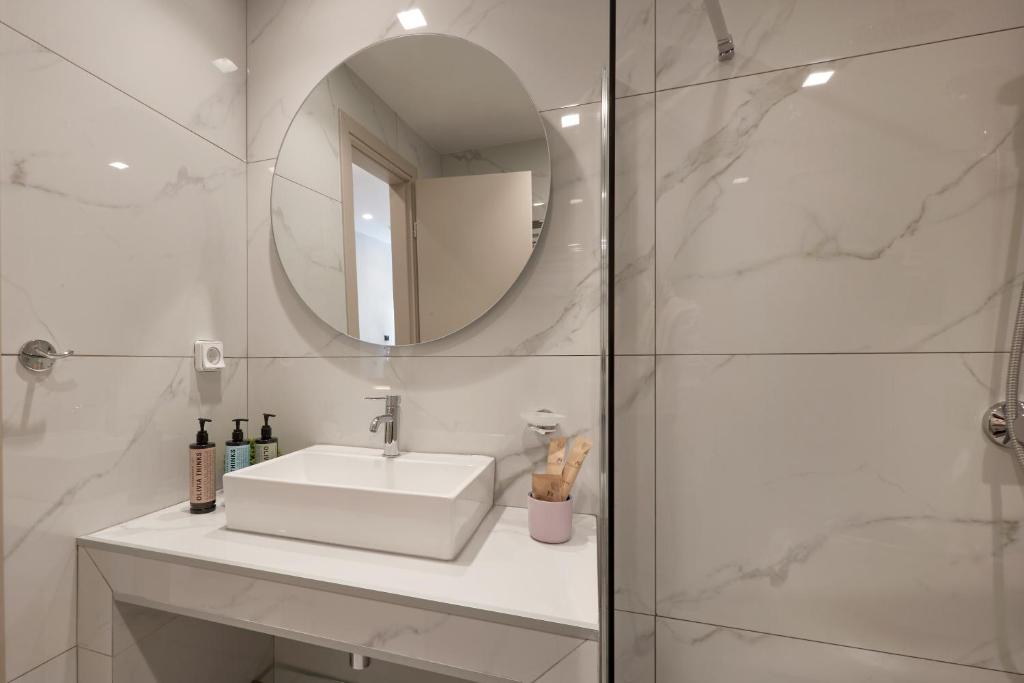 Koupelna v ubytování Athens City Suites