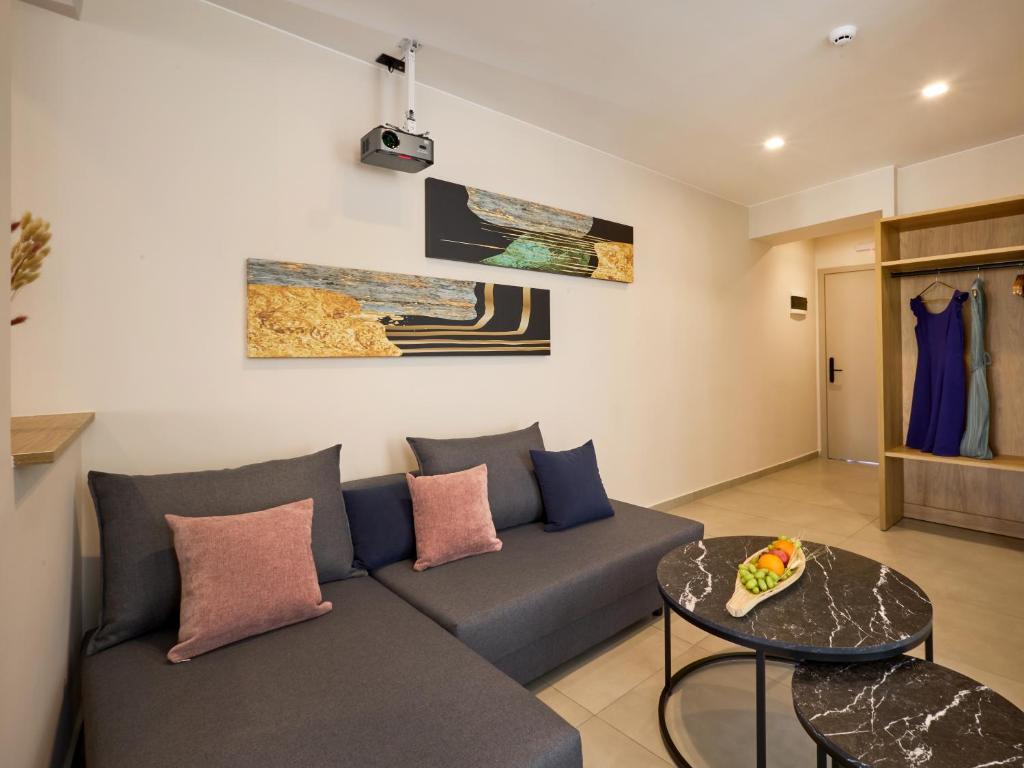 Posezení v ubytování Athens City Suites