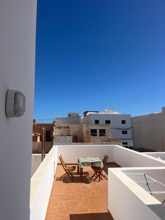 Un balcón o terraza en Apt Flora