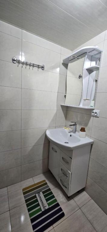 Koupelna v ubytování Sabauri