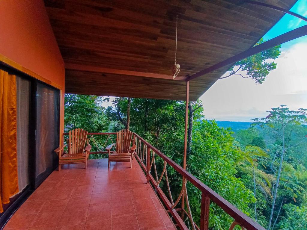 Balkón nebo terasa v ubytování Corcovado Private Houses-Villas-Tents-pool-rest