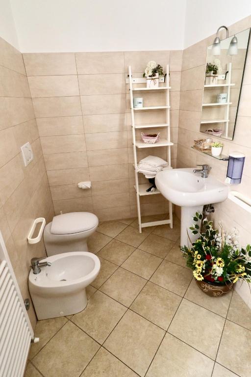 Koupelna v ubytování Casa Pellis