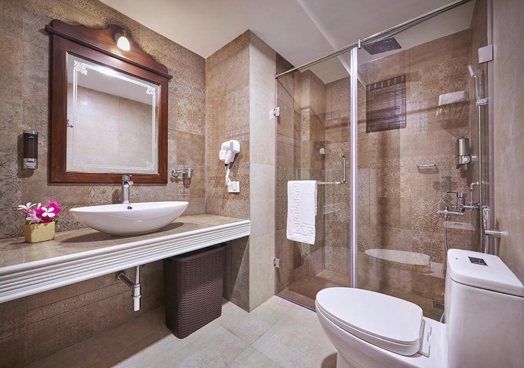 Koupelna v ubytování Ziva Suites - A Botique Hotel