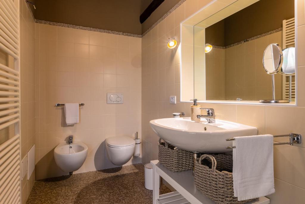 Koupelna v ubytování Casa dei Fiori