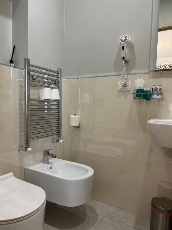 Koupelna v ubytování Alba rooms