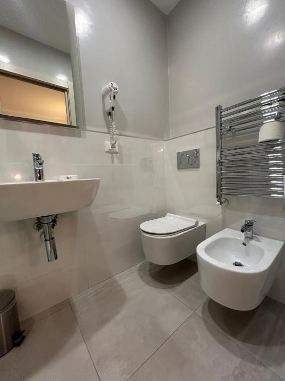 Koupelna v ubytování Alba rooms