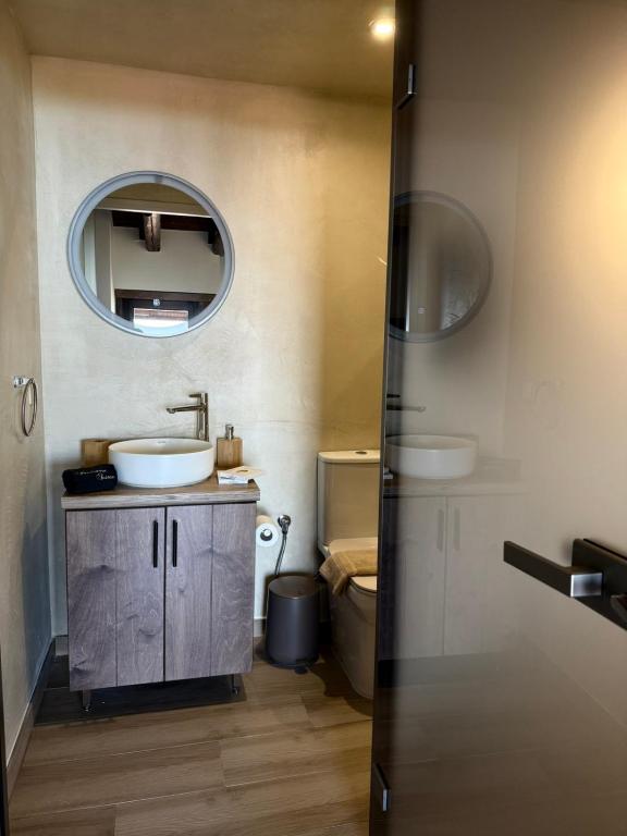 Koupelna v ubytování Panorama Luxury Suite
