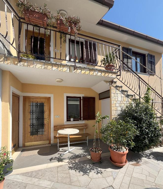 Balkón nebo terasa v ubytování Apartma Laganini