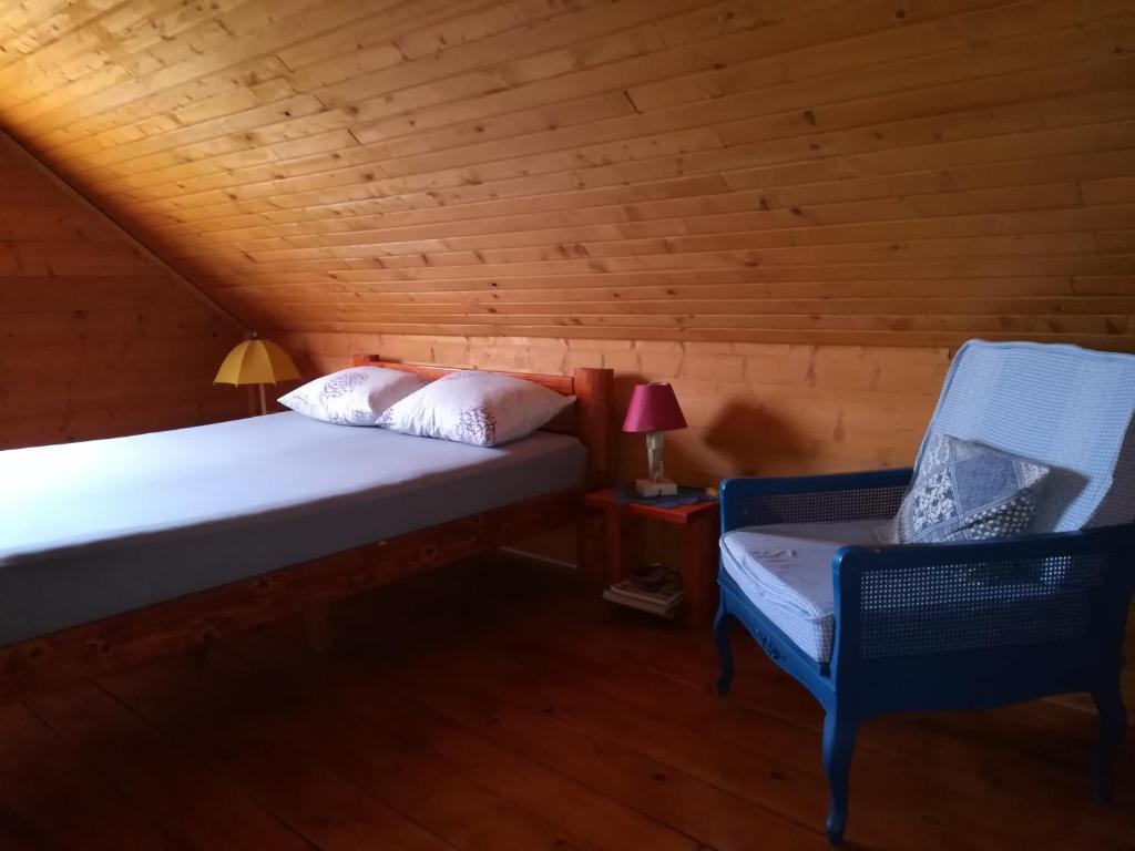 Postel nebo postele na pokoji v ubytování Ranch V8 Kosmaj