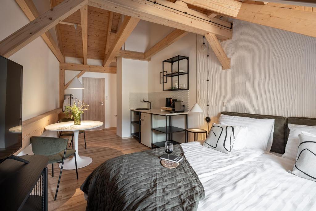 Postel nebo postele na pokoji v ubytování Graudenz - Cozy Apartments