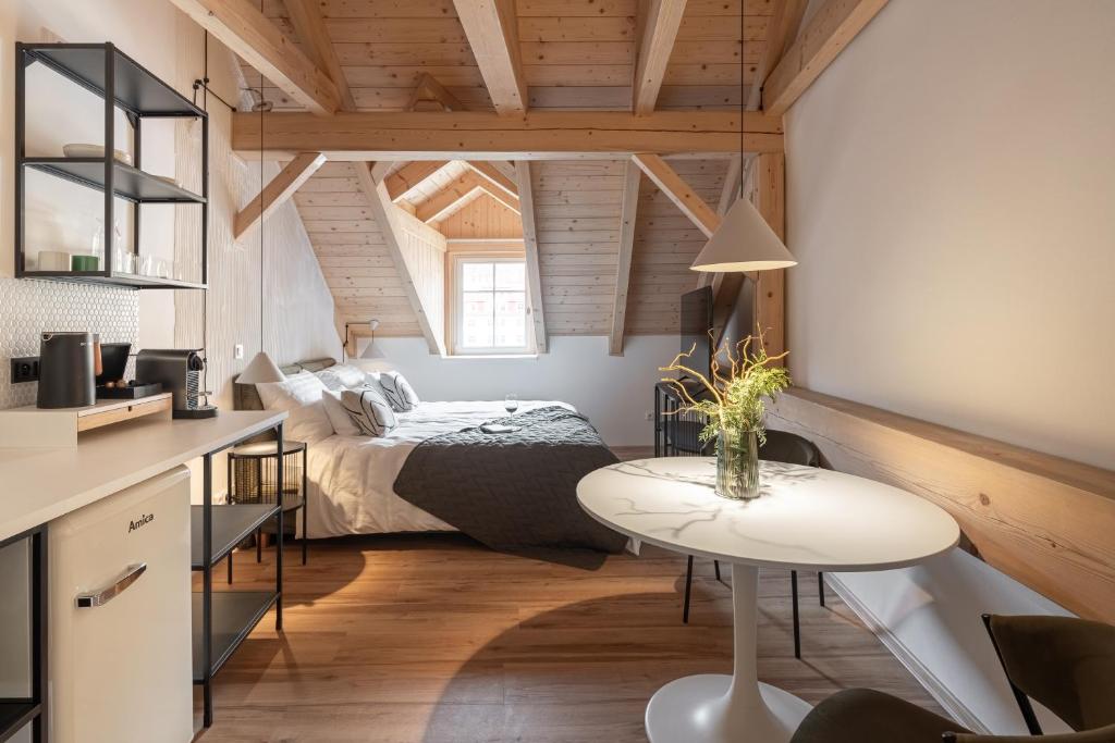 Postel nebo postele na pokoji v ubytování Graudenz - Cozy Apartments