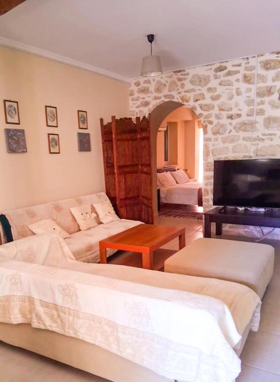 Postel nebo postele na pokoji v ubytování Mistral Houses