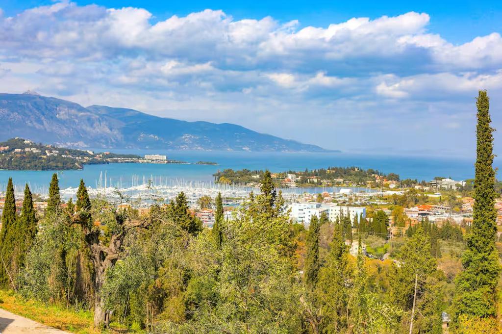 a view of a city and a body of water at Maison See View in Kontokali