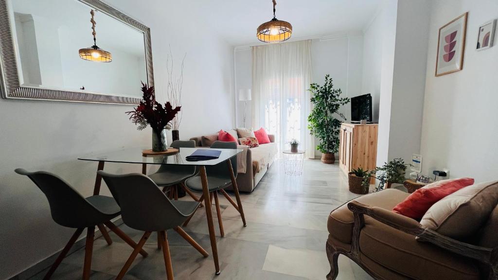 Telewizja i/lub zestaw kina domowego w obiekcie Homely Málaga Atarazanas