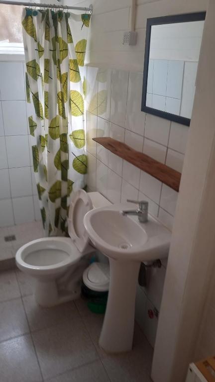 Koupelna v ubytování Hostal Da Lua