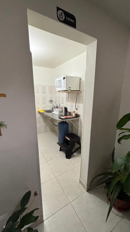 Kuchyň nebo kuchyňský kout v ubytování Hotel Casa Luna