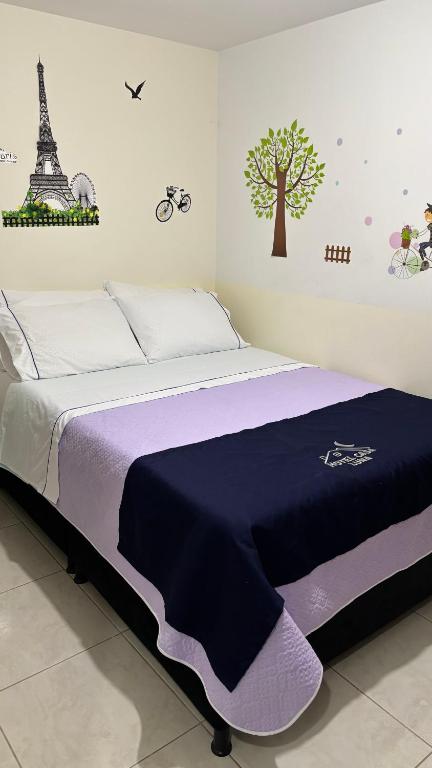 Postel nebo postele na pokoji v ubytování Hotel Casa Luna