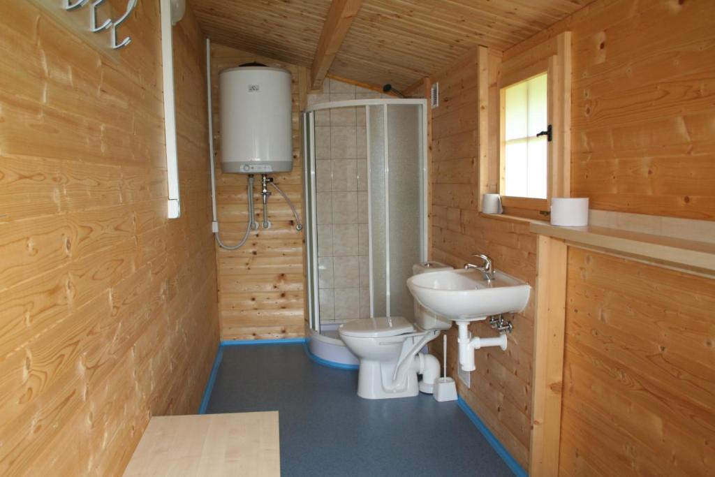 Koupelna v ubytování Camping Amerika