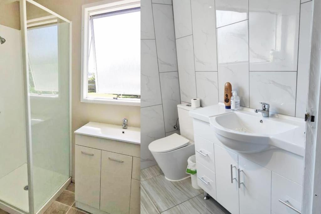 2 Double Beds, 1 Single Bed, 1 Double Sofa Bed in a small 1 bedroom and 1 lounge Studio No Kitchen Only fridge, microwave - Resim 7