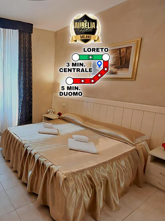 Postel nebo postele na pokoji v ubytování Hotel Aurelia Milano Centrale