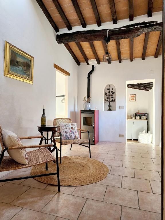 Istumisnurk majutusasutuses Authentic Tuscan Getaway