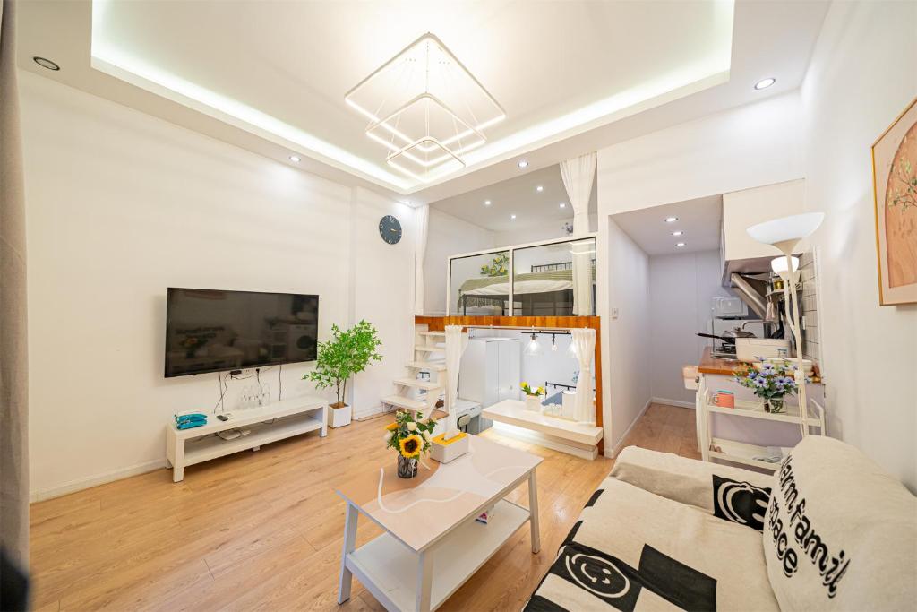 TV a/nebo společenská místnost v ubytování 柃居 B&B - IAPM Branch