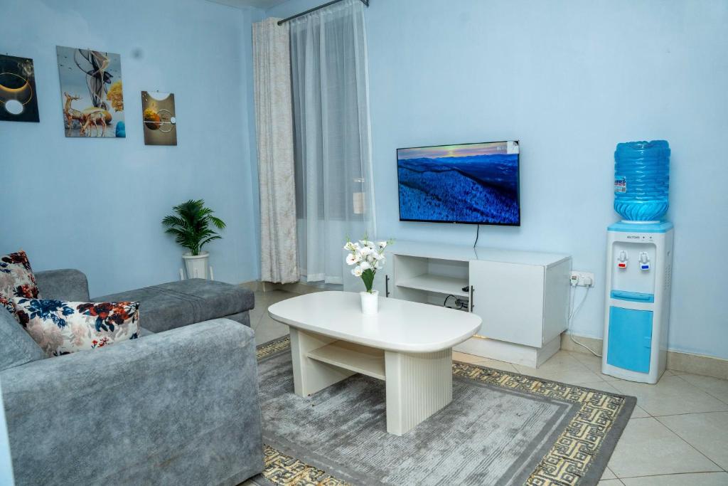 TV a/nebo společenská místnost v ubytování Mariehomes