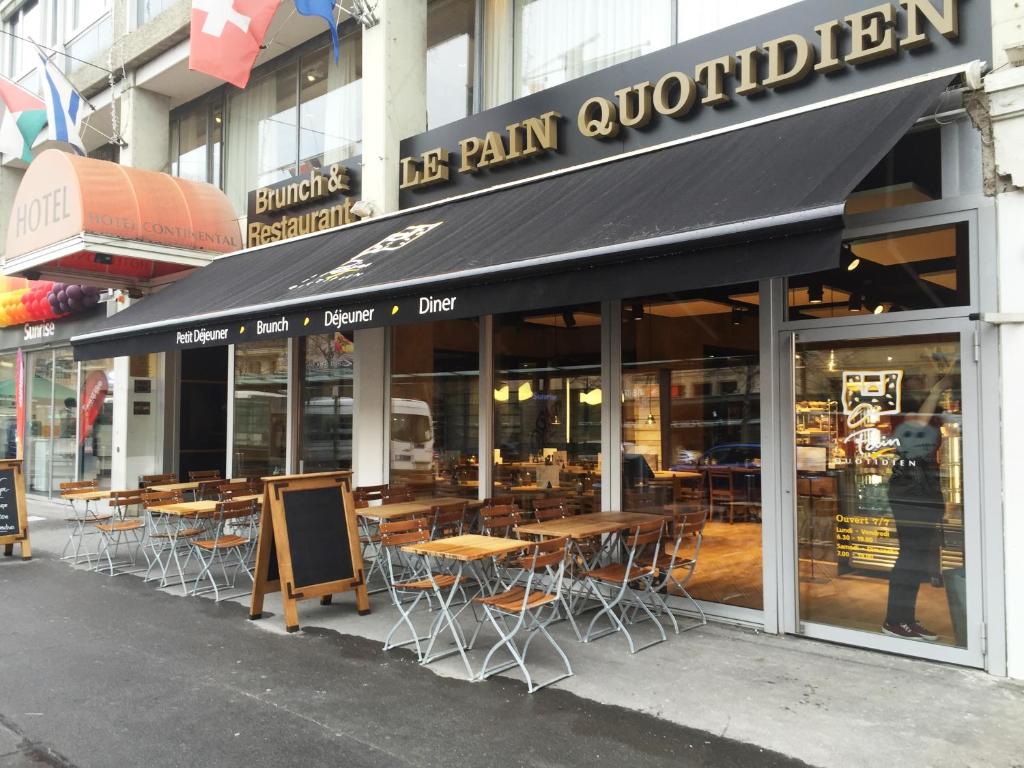 Restaurant o un lloc per menjar a Continental Hotel Lausanne