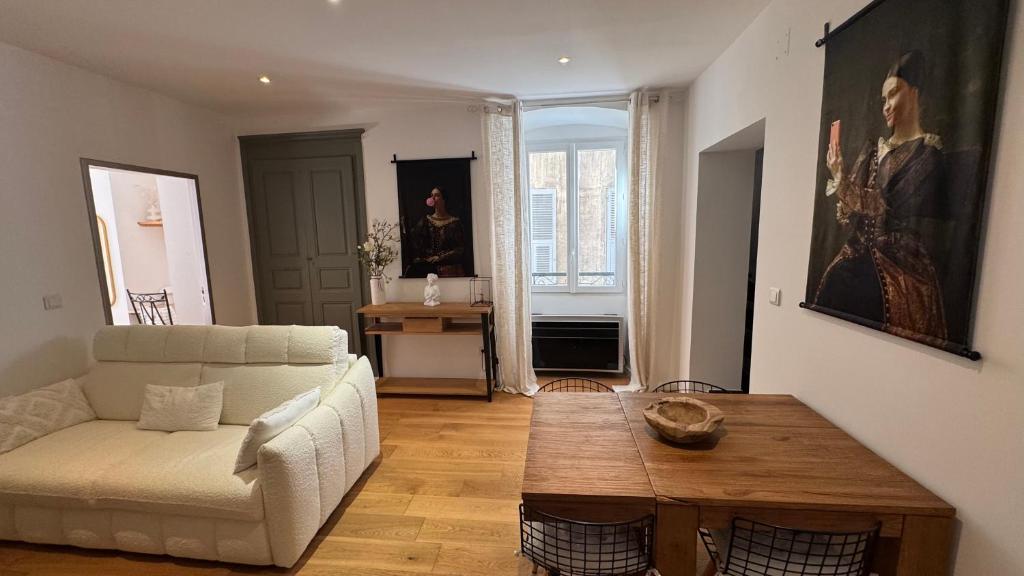 Posezení v ubytování ALG appartement