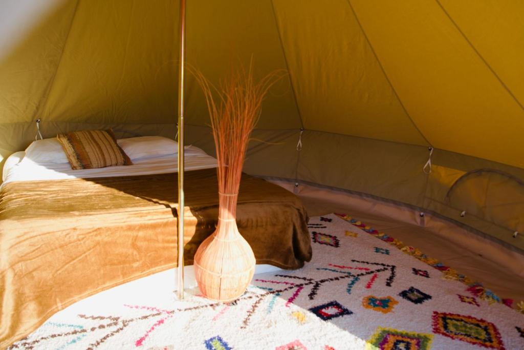 Postel nebo postele na pokoji v ubytování Glamping Spot - Penmarch