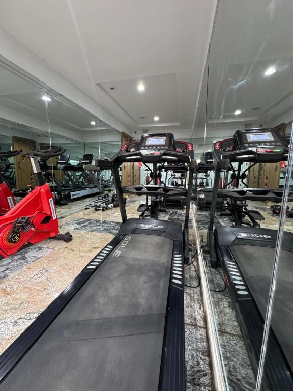 Fitness centrum a/nebo fitness zařízení v ubytování Tranquila Nest Hotel Kado Abuja