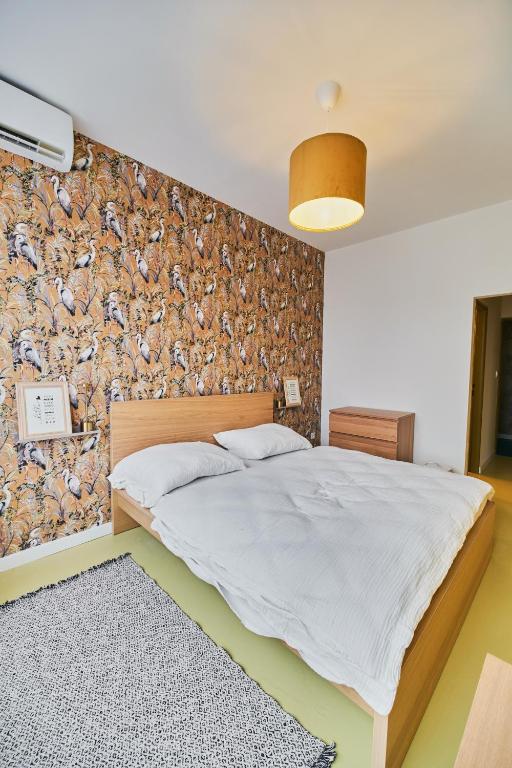 Postel nebo postele na pokoji v ubytování Hostel Prazacka