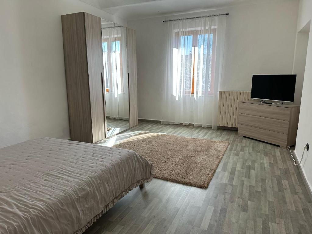 Postel nebo postele na pokoji v ubytování Sorsi di Collina
