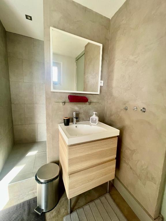 Koupelna v ubytování Le Mazet Chambre d'Hôtes