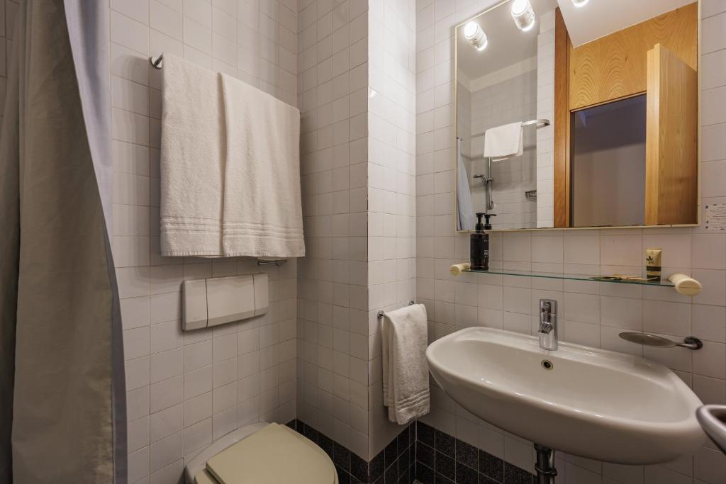 Koupelna v ubytování Hotel alla Grotta