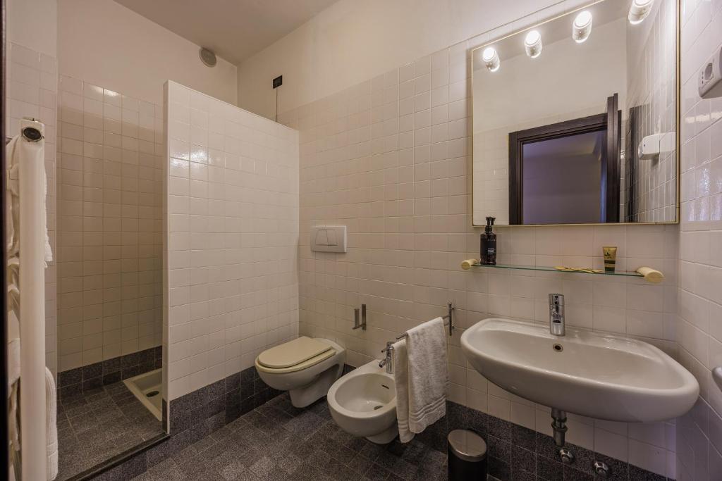 Koupelna v ubytování Hotel alla Grotta