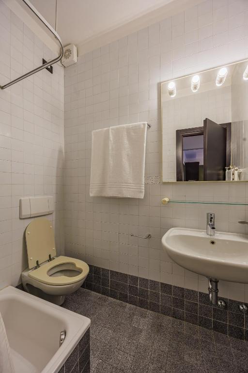 Koupelna v ubytování Hotel alla Grotta
