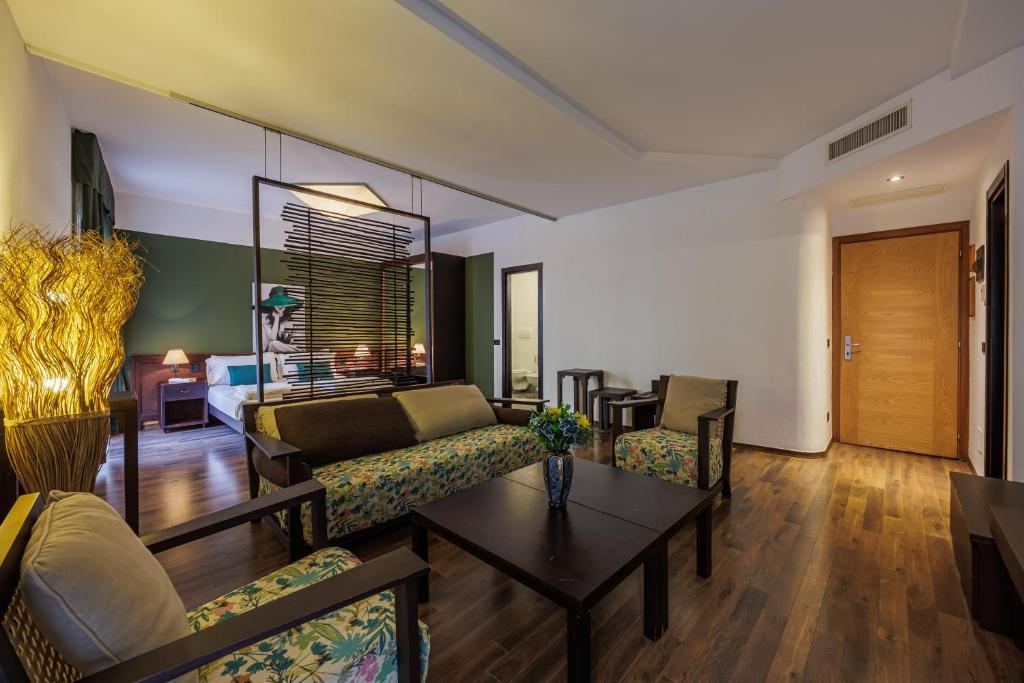 Posezení v ubytování Hotel alla Grotta