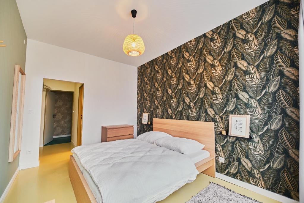 Postel nebo postele na pokoji v ubytování Hostel Prazacka
