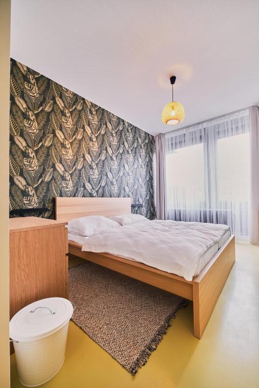 Postel nebo postele na pokoji v ubytování Hostel Prazacka
